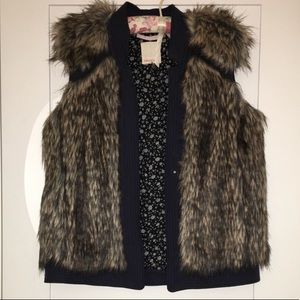 Rebecca taylor fur vest, brand new
